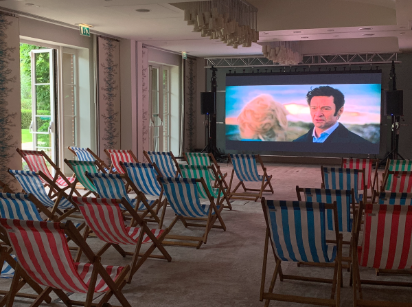 Deck chairs and mobile cinema hire