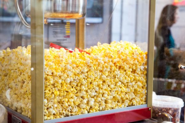 Popcorn dispenser hire - perfect for outdoor cinemas