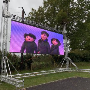LED video wall for indoor and outdoor cinema hire