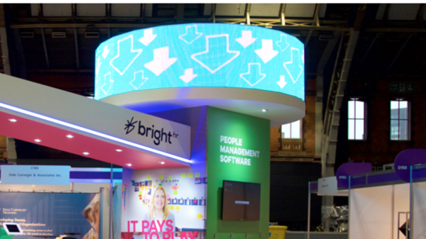 Circular LED video walls hire for exhibitions