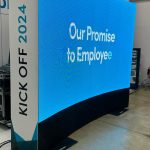 Curved LED Video Walls and Stage Barriers for Recent UK Jobs